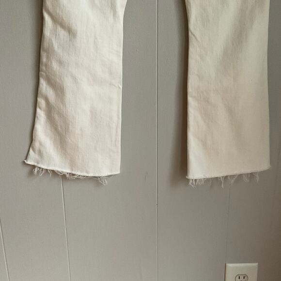 Frame Denim Le Super High Crop Mini Boot Au Natural Destruct Sz 26 Jeans Pants - Picture 4 of 10